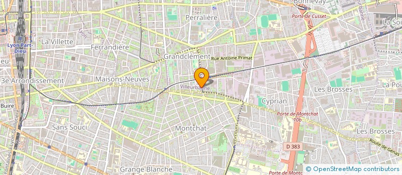 localisation de l'entreprise M D AUTO à VILLEURBANNE