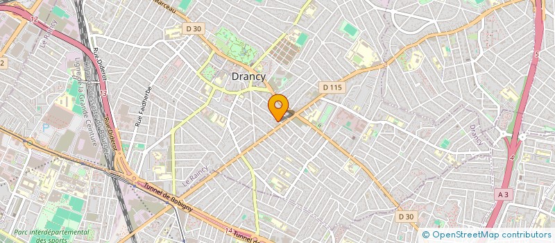localisation de l'entreprise M.D.B à DRANCY