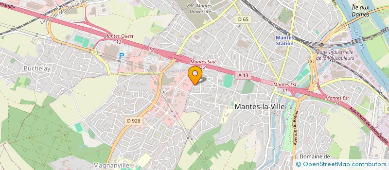 localisation de l'entreprise M.D.B. à MANTES-LA-VILLE