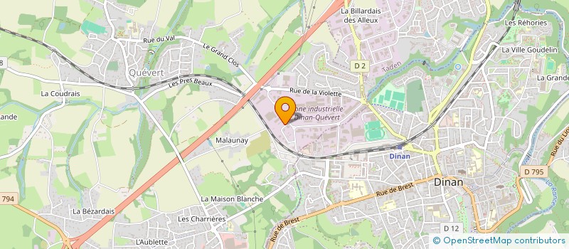 localisation de l'entreprise M.D.B. à QUEVERT
