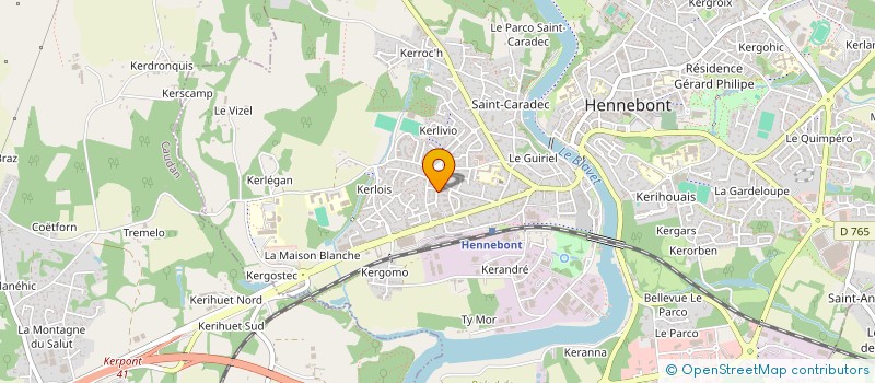 localisation de l'entreprise M.D.B. IMMO  HENNEBONT