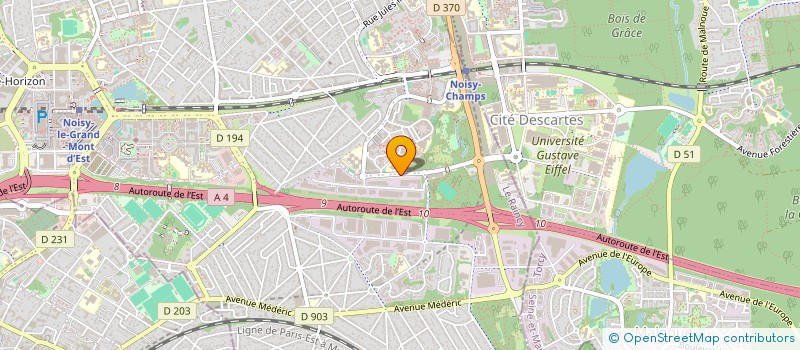 localisation de l'entreprise M.D BAT à NOISY-LE-GRAND