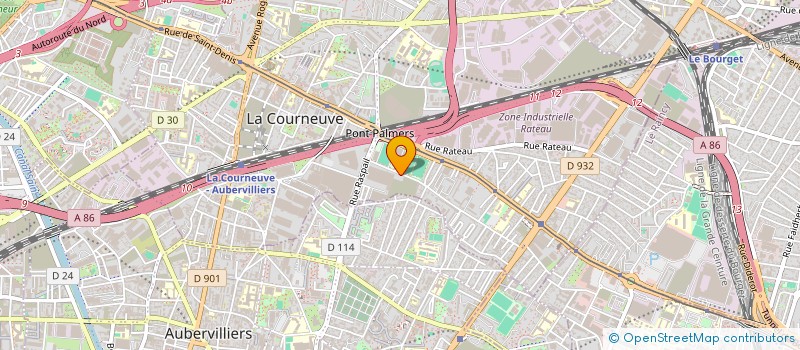 localisation de l'entreprise M&D BATI à LA COURNEUVE