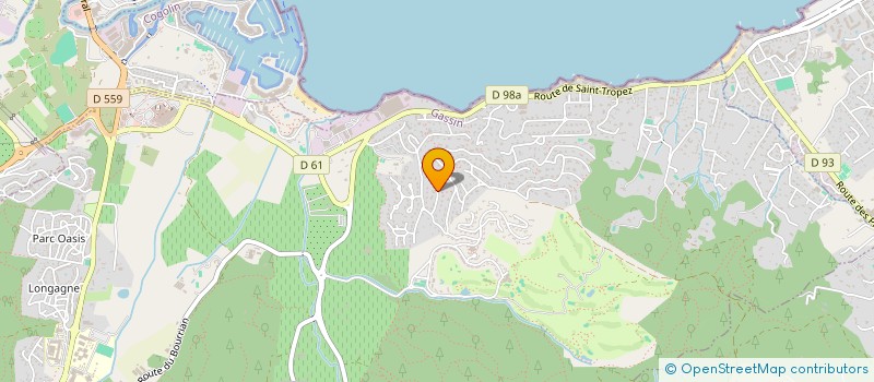 localisation de l'entreprise M.D.C.  GASSIN