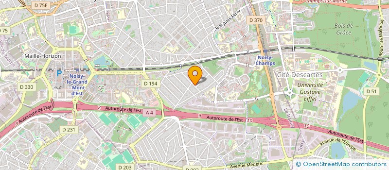 localisation de l'entreprise M D C  NOISY-LE-GRAND