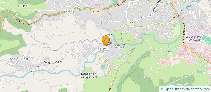 localisation de l'entreprise M D C  SAINT-PRIEST