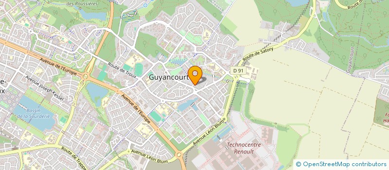 localisation de l'entreprise M.D.C.BATIMENT  GUYANCOURT