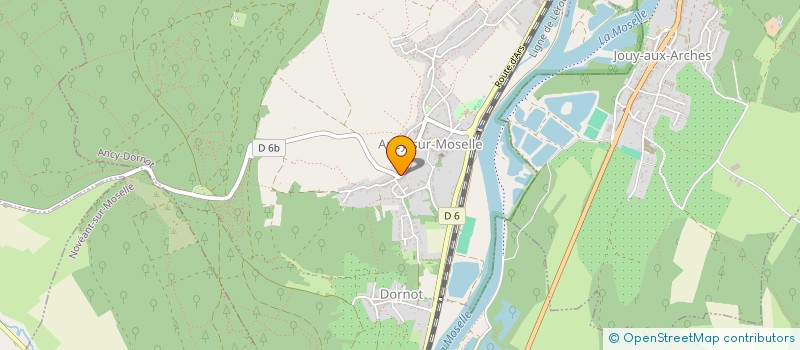 localisation de l'entreprise M'D COIFF  ANCY-DORNOT