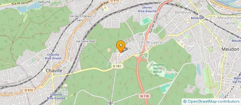 localisation de l'entreprise M D COMMUNICATION à SEVRES