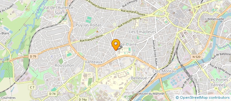 localisation de l'entreprise M.D. CONSEIL à LIMOGES