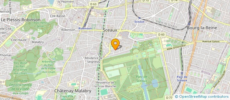 localisation de l'entreprise M & D CONSULTING à SCEAUX