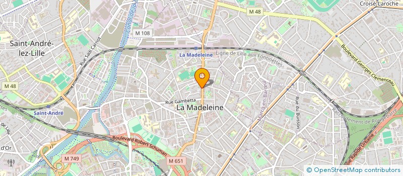 localisation de l'entreprise M.D. COPIEURS à LA MADELEINE