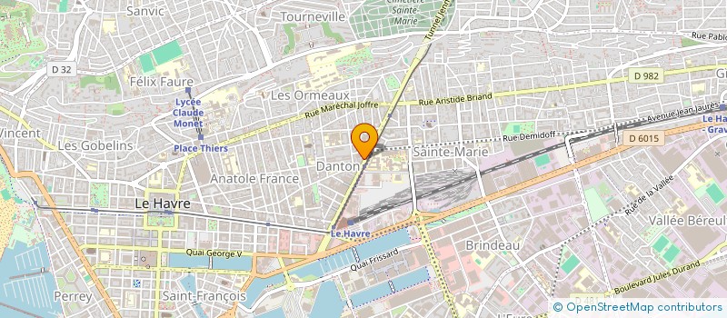 localisation de l'entreprise M.D.D.  LE HAVRE