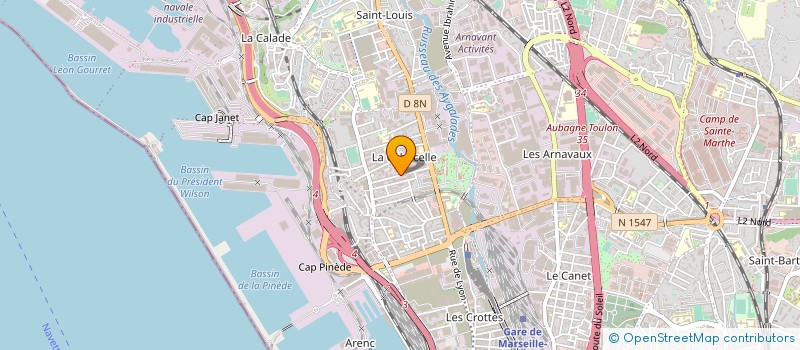localisation de l'entreprise M.D.DIFFUSION à MARSEILLE