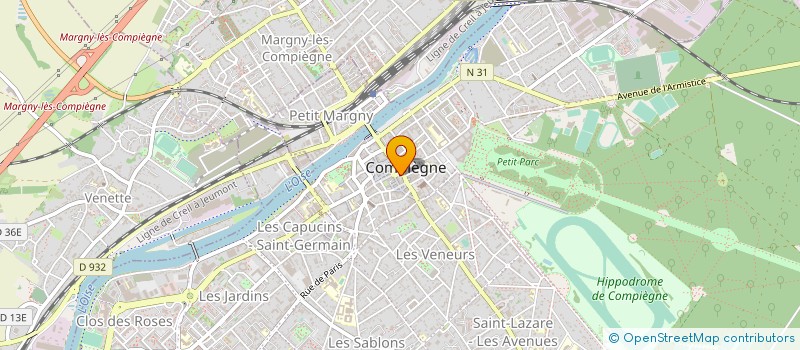 localisation de l'entreprise M.D. DIFFUSION  COMPIEGNE