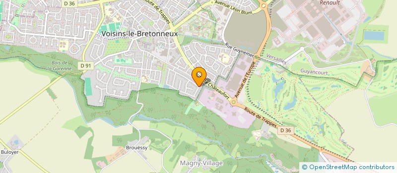 localisation de l'entreprise M D DISTRIBUTION à VOISINS-LE-BRETONNEUX