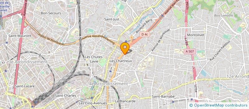localisation de l'entreprise M.D.E à MARSEILLE