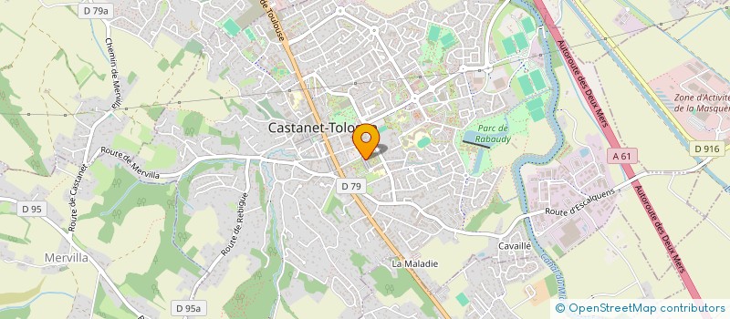 localisation de l'entreprise M.D.E à CASTANET-TOLOSAN