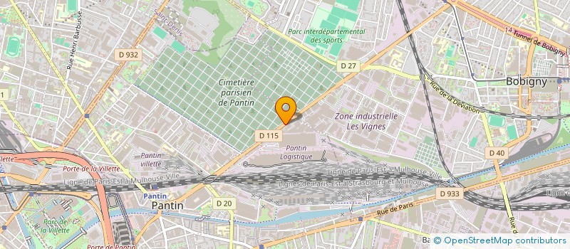 localisation de l'entreprise M.D.E. 78 à PANTIN