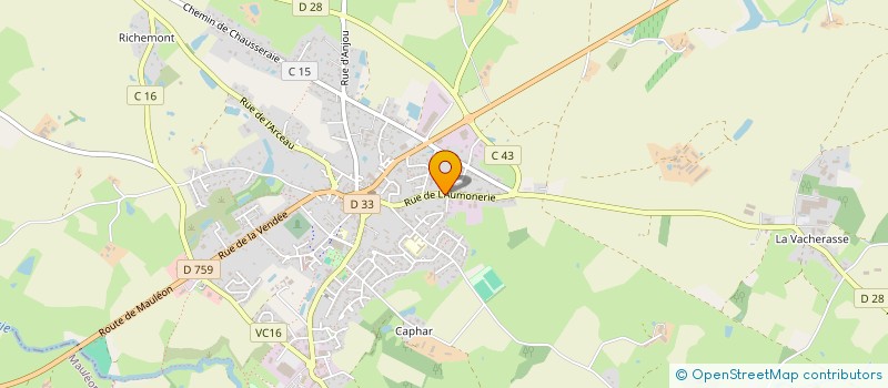 localisation de l'entreprise M D E  NUEIL-LES-AUBIERS