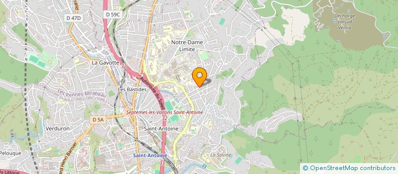 localisation de l'entreprise M.D.E TRANSPORT à MARSEILLE 15EME