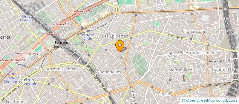 localisation de l'entreprise M.D ECHAFAUDAGE à PARIS