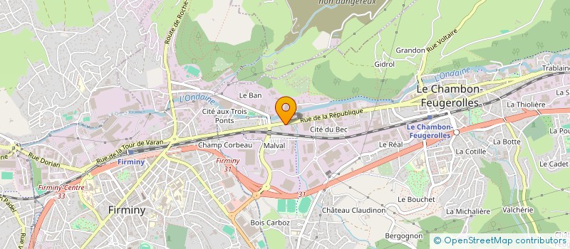 localisation de l'entreprise M.D. ELECT à LE CHAMBON-FEUGEROLLES