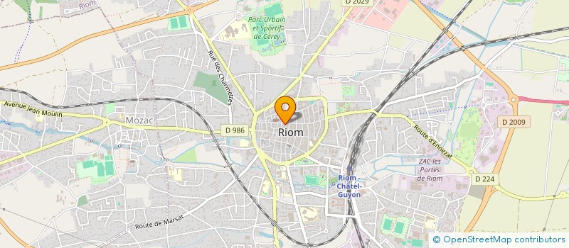 localisation de l'entreprise M.D.F  RIOM