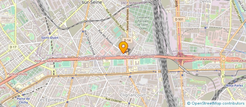 localisation de l'entreprise M D F à SAINT-OUEN-SUR-SEINE