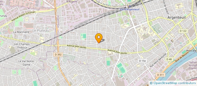 localisation de l'entreprise M.D.F à ARGENTEUIL