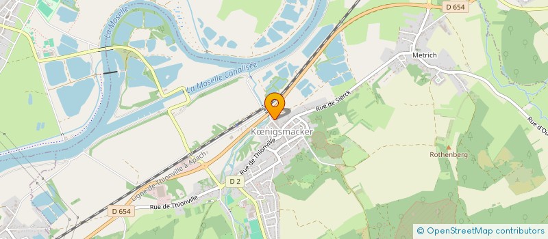 localisation de l'entreprise M.D.F.E.R.  KNIGSMACKER