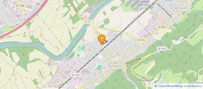 localisation de l'entreprise M.D.F.P.  DOMENE