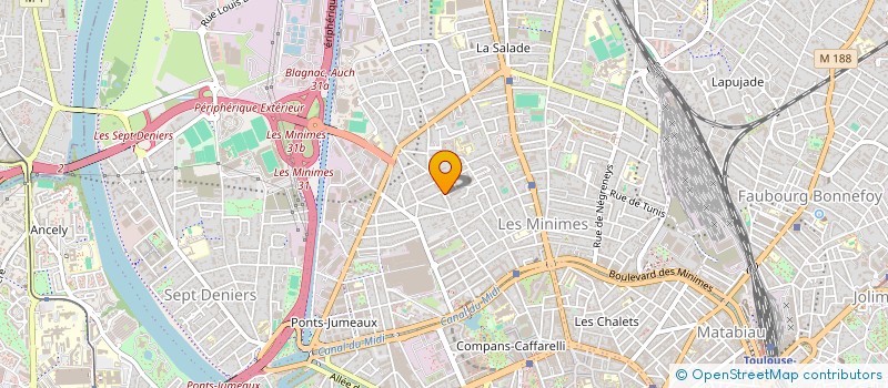 localisation de l'entreprise M.D.F SECURITE à TOULOUSE