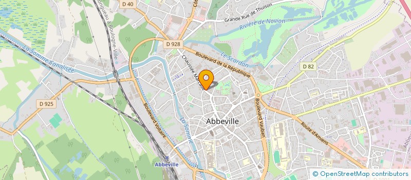 localisation de l'entreprise M.D. FLEURS à ABBEVILLE