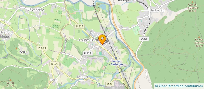 localisation de l'entreprise M.D.G  LOURES-BAROUSSE