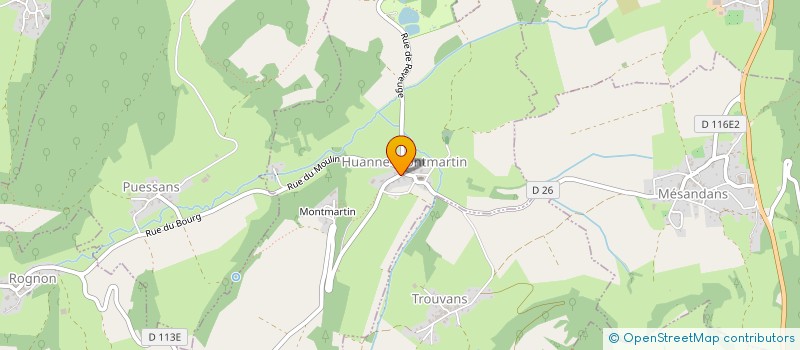 localisation de l'entreprise M.D.H.  HUANNE-MONTMARTIN