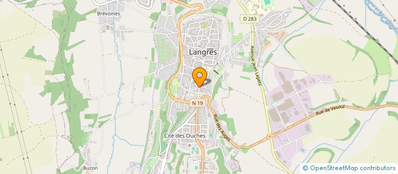 localisation de l'entreprise M.D.H.  LANGRES