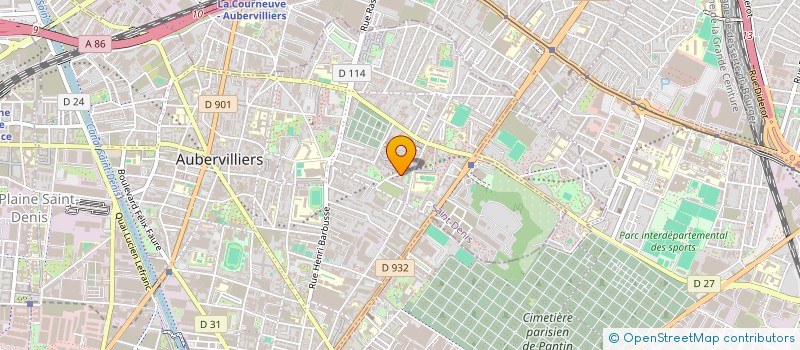 localisation de l'entreprise M.D.H PLOMBERIE à AUBERVILLIERS