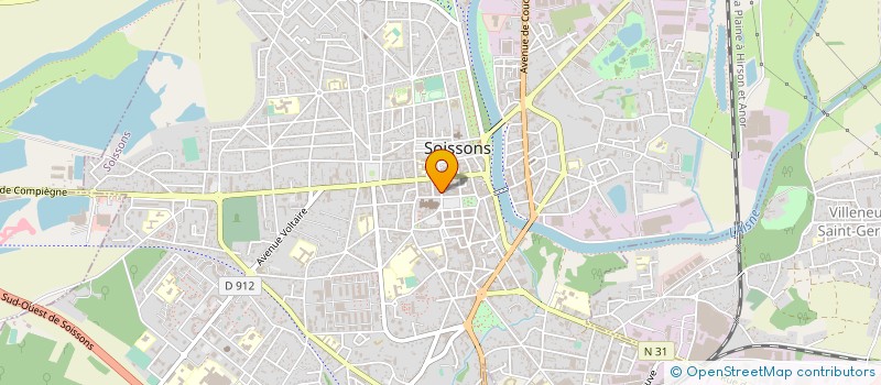 localisation de l'entreprise M.D.I à SOISSONS