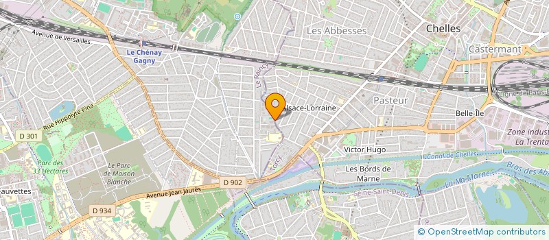 localisation de l'entreprise M D I  GAGNY