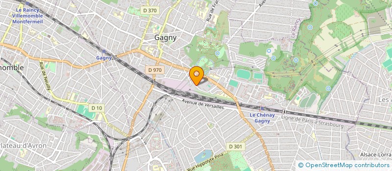 localisation de l'entreprise M.D.I  GAGNY
