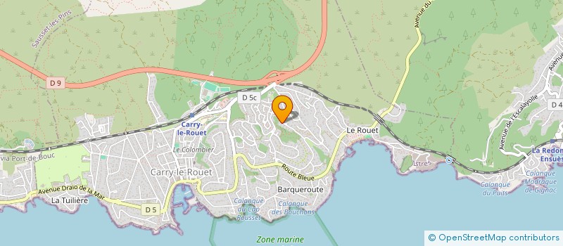 localisation de l'entreprise M.D.IMMO  CARRY-LE-ROUET