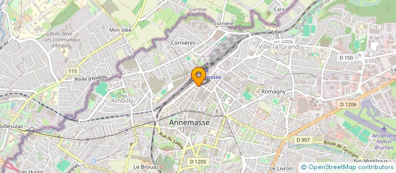 localisation de l'entreprise M.D. IMMO à ANNEMASSE