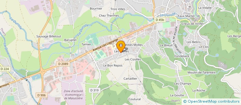 localisation de l'entreprise M.D IMMOBILIER  THIERS