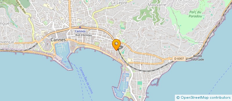 localisation de l'entreprise M.D.J à CANNES