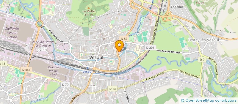 localisation de l'entreprise M.D.J.  VESOUL