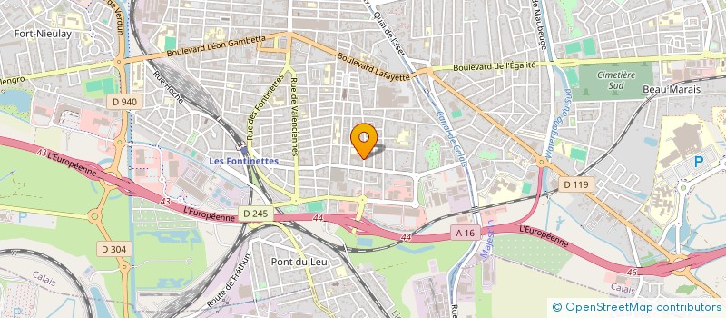 localisation de l'entreprise M.D.L à CALAIS