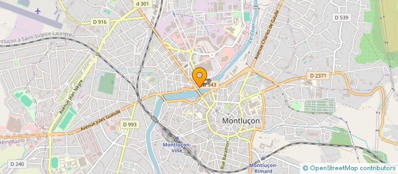 localisation de l'entreprise M.D.L à MONTLUCON