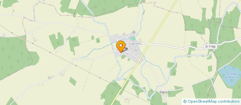 localisation de l'entreprise M.D.L.  SIGNY-SIGNETS
