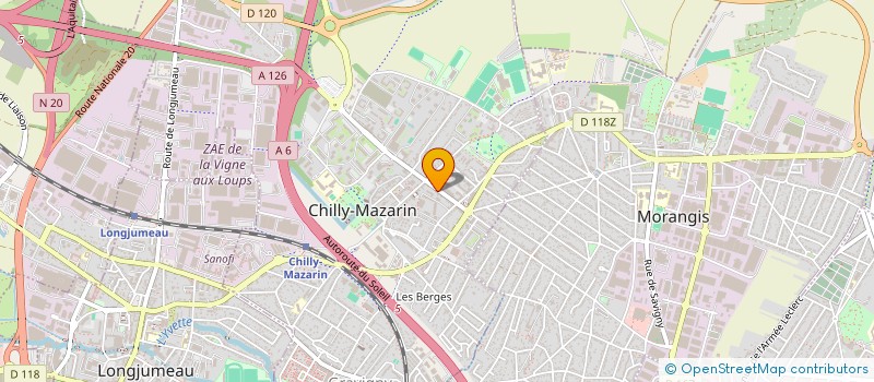 localisation de l'entreprise M.D.M. à CHILLY-MAZARIN